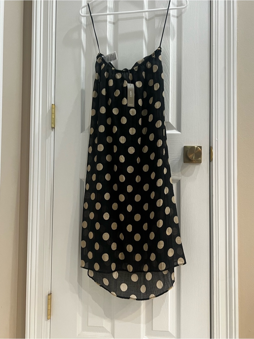 JCREW - NWT Swim Cover-Up - Crinkle side-tie dress in dot print. XXS - Picture 4 of 6